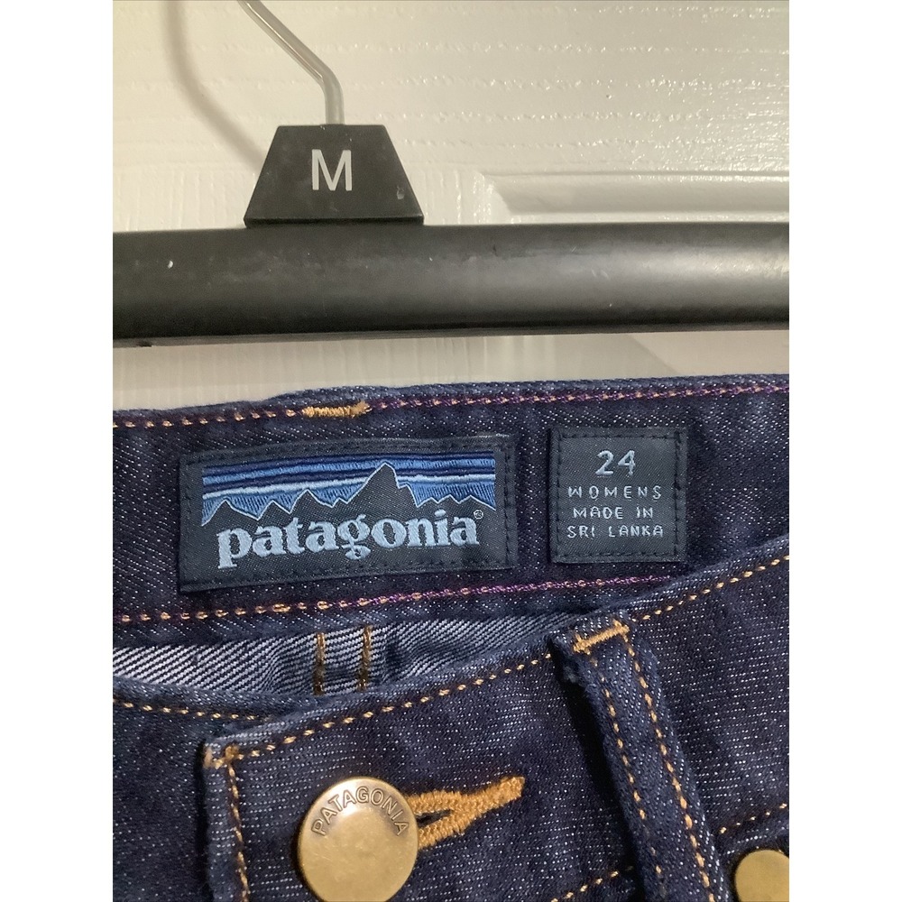 Patagonia Jeans Womens 24 Blue Straight Slim Regular Rise Organic Cotton Denim - Picture 5 of 10